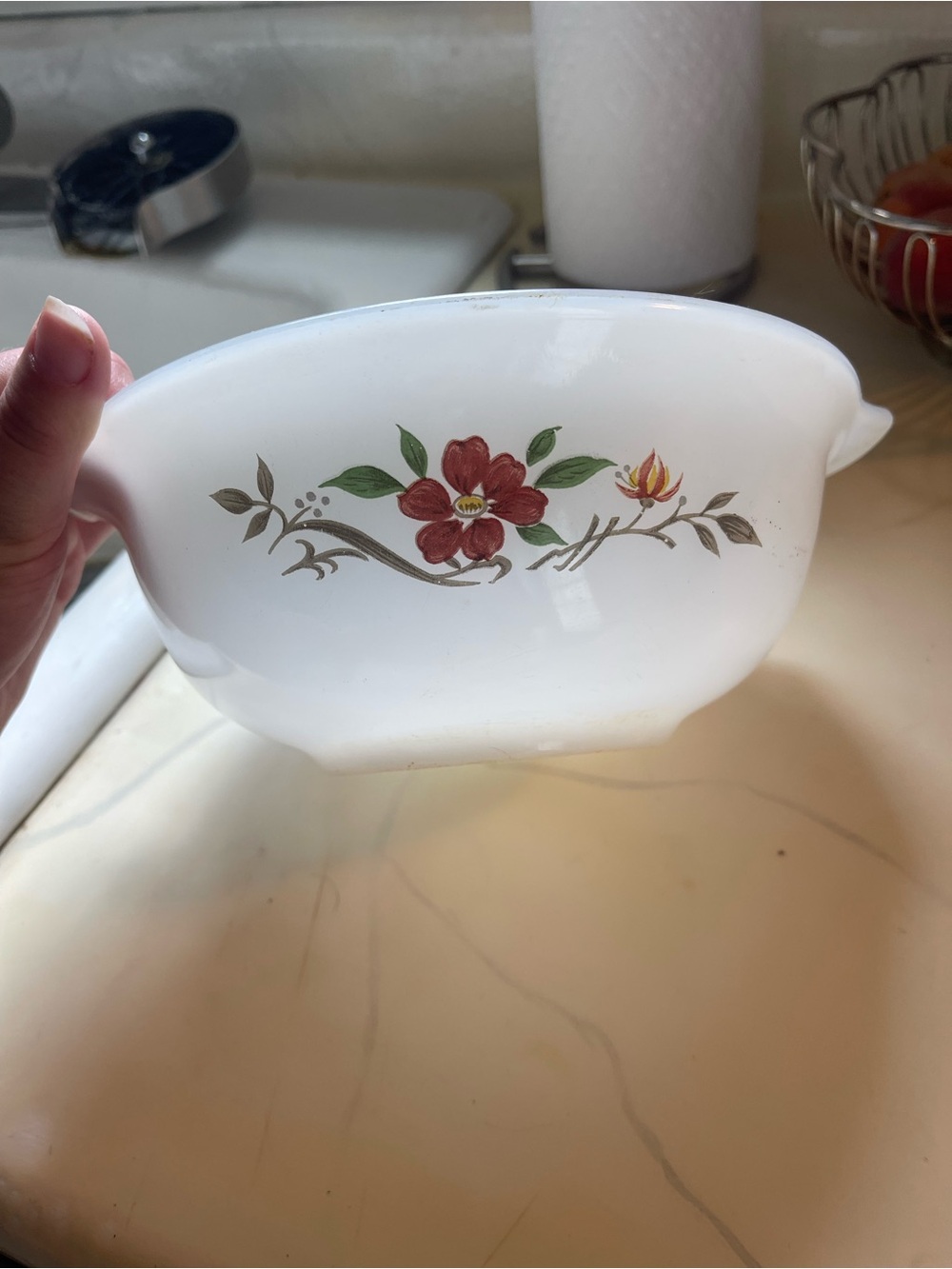 Glasbake bowl